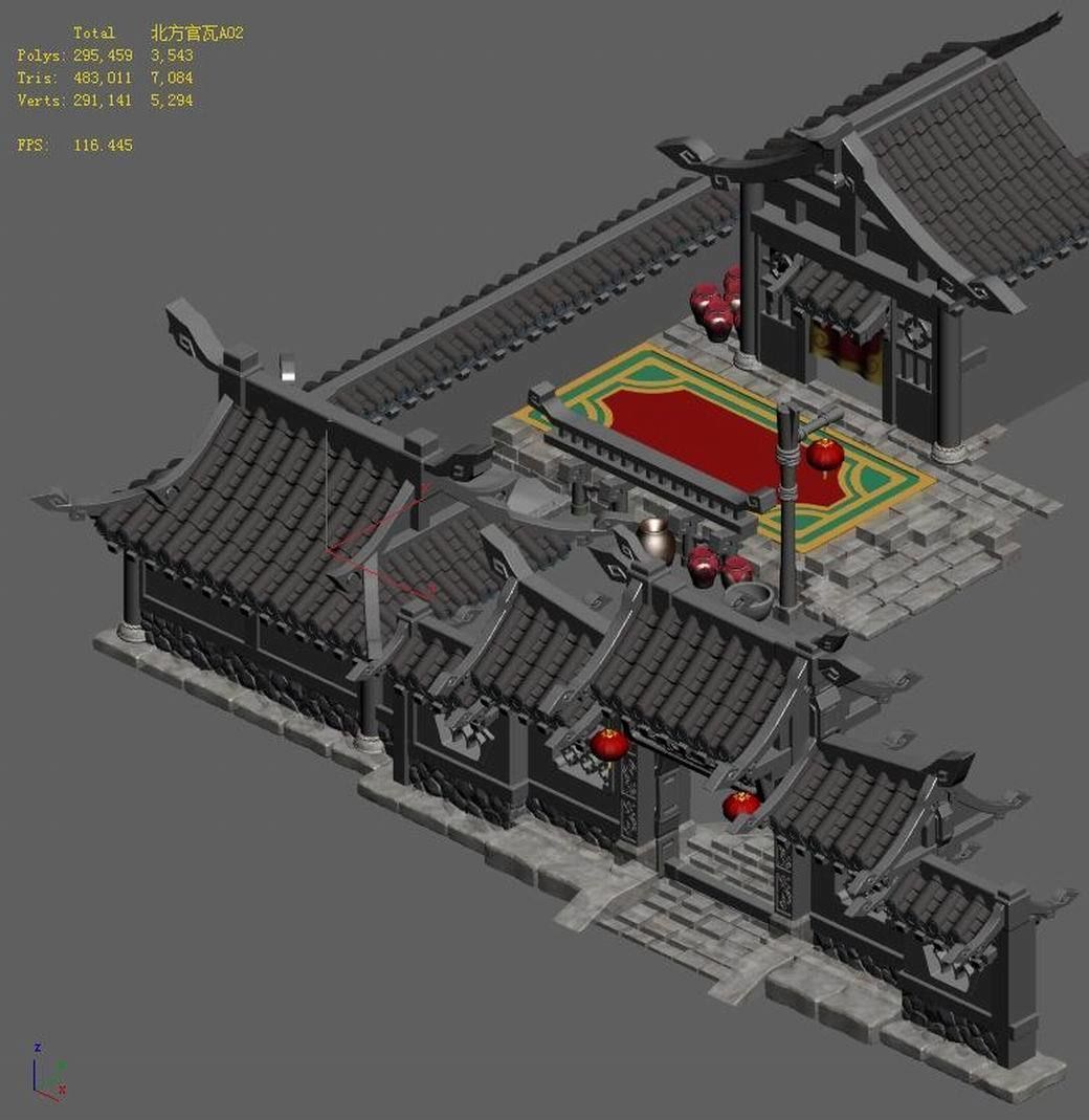 Xiangyang City - House 3D model_3