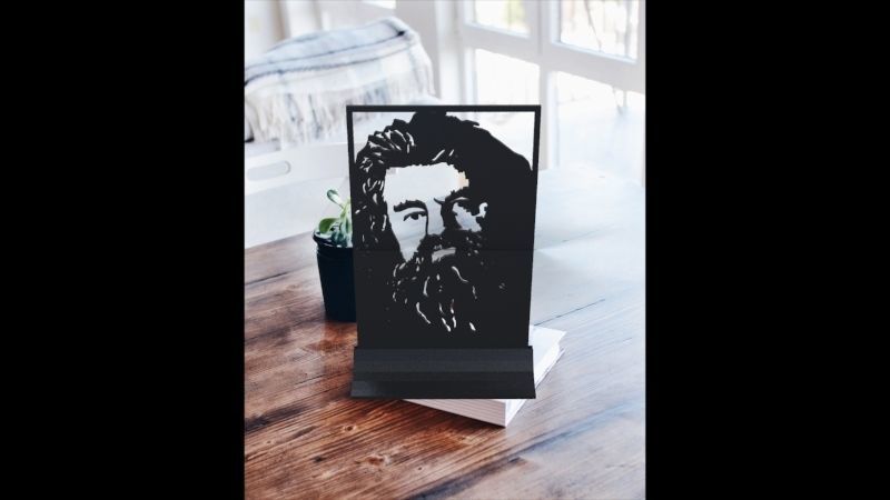 Hagrid harry potter art 3D print model_1