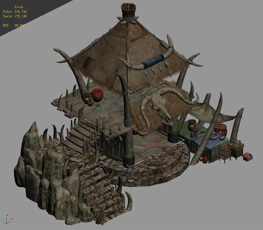 Regulus tribe - Horns House 01 3D model_4