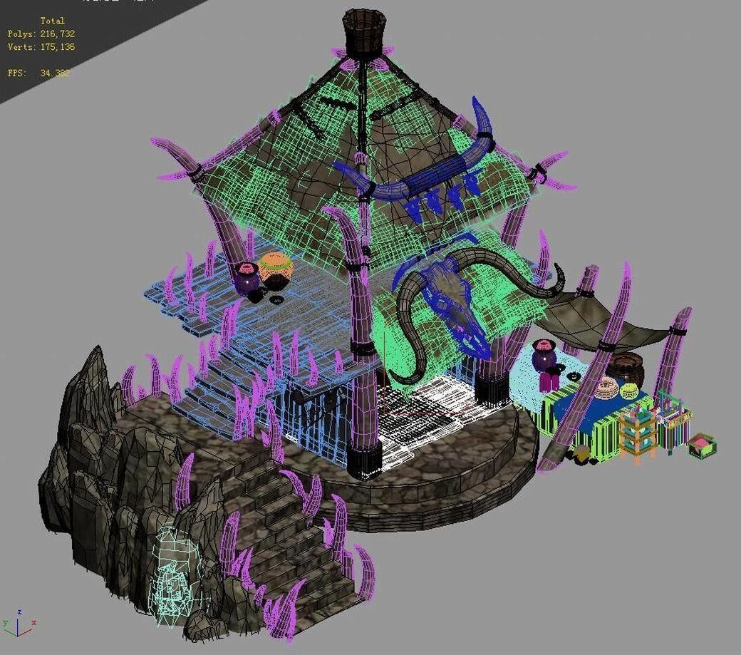 Regulus tribe - Horns House 01 3D model_3