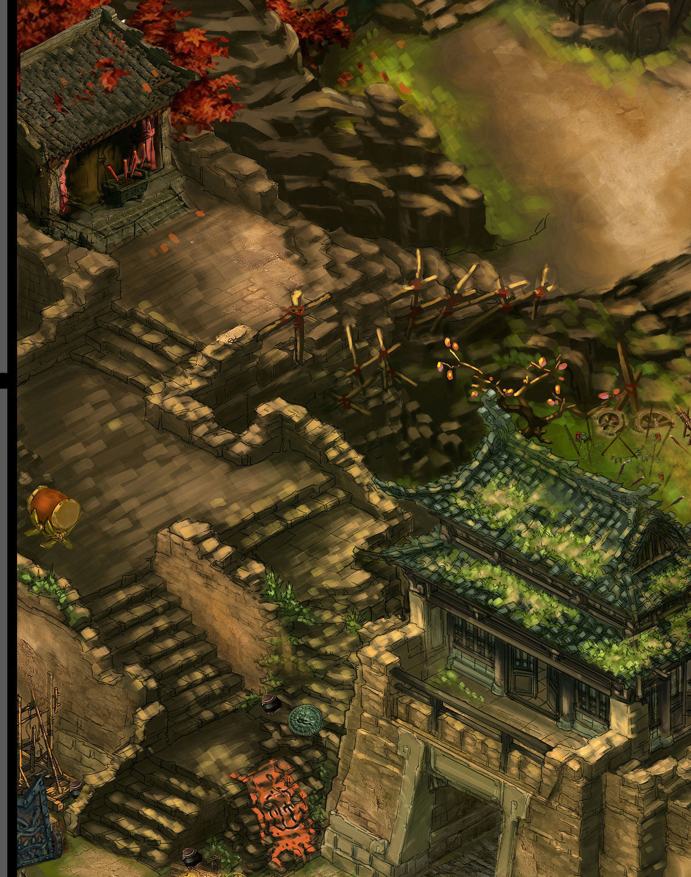 Yanmen off - the walls 3D model_2