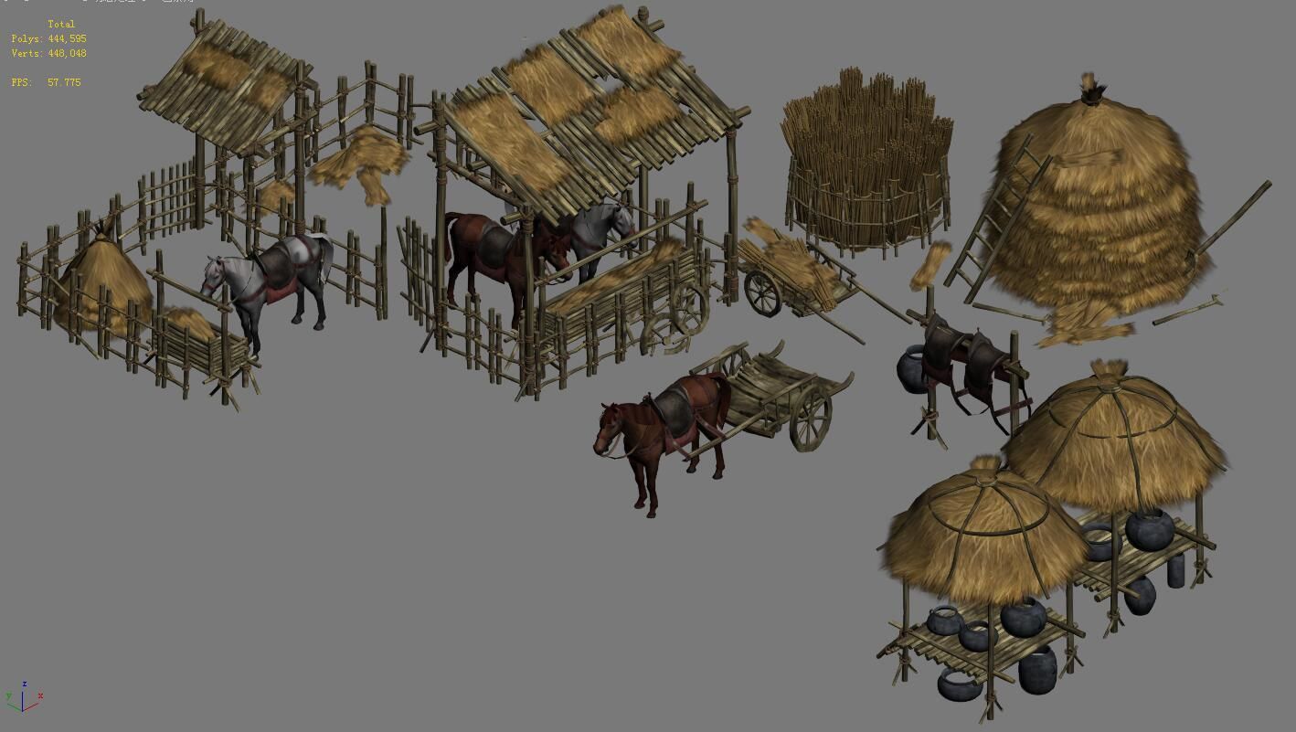 Horseback riding - Stables 04 3D model_3