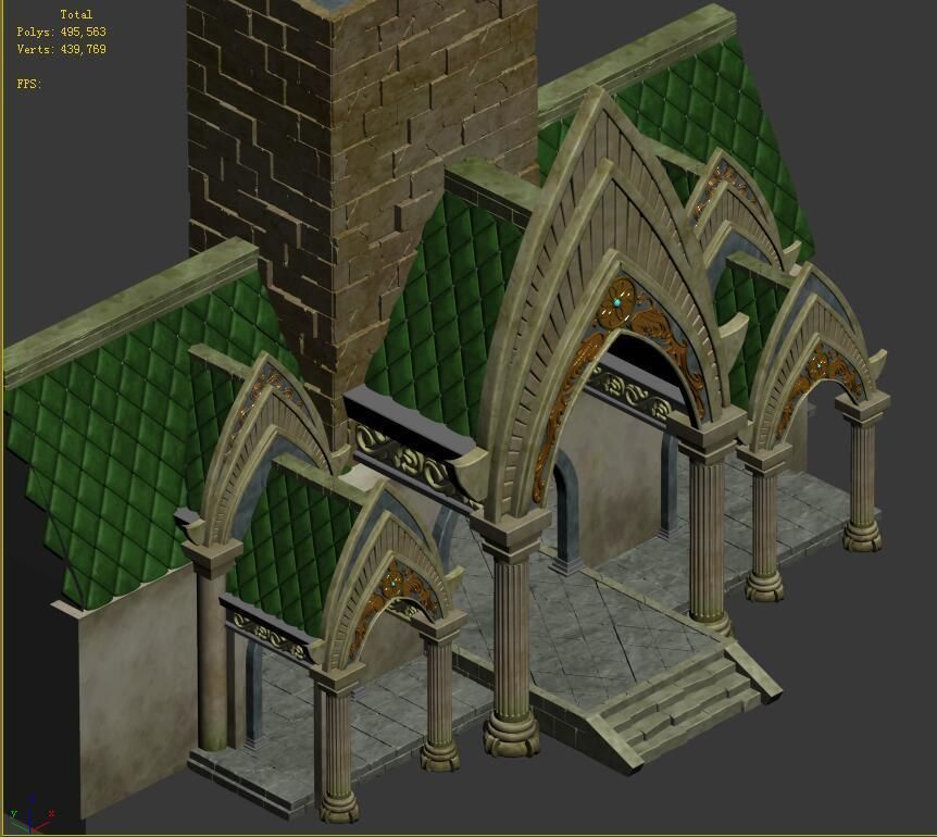 Fairy town - house 3D model_6