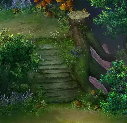 Fairy town - tree bridge