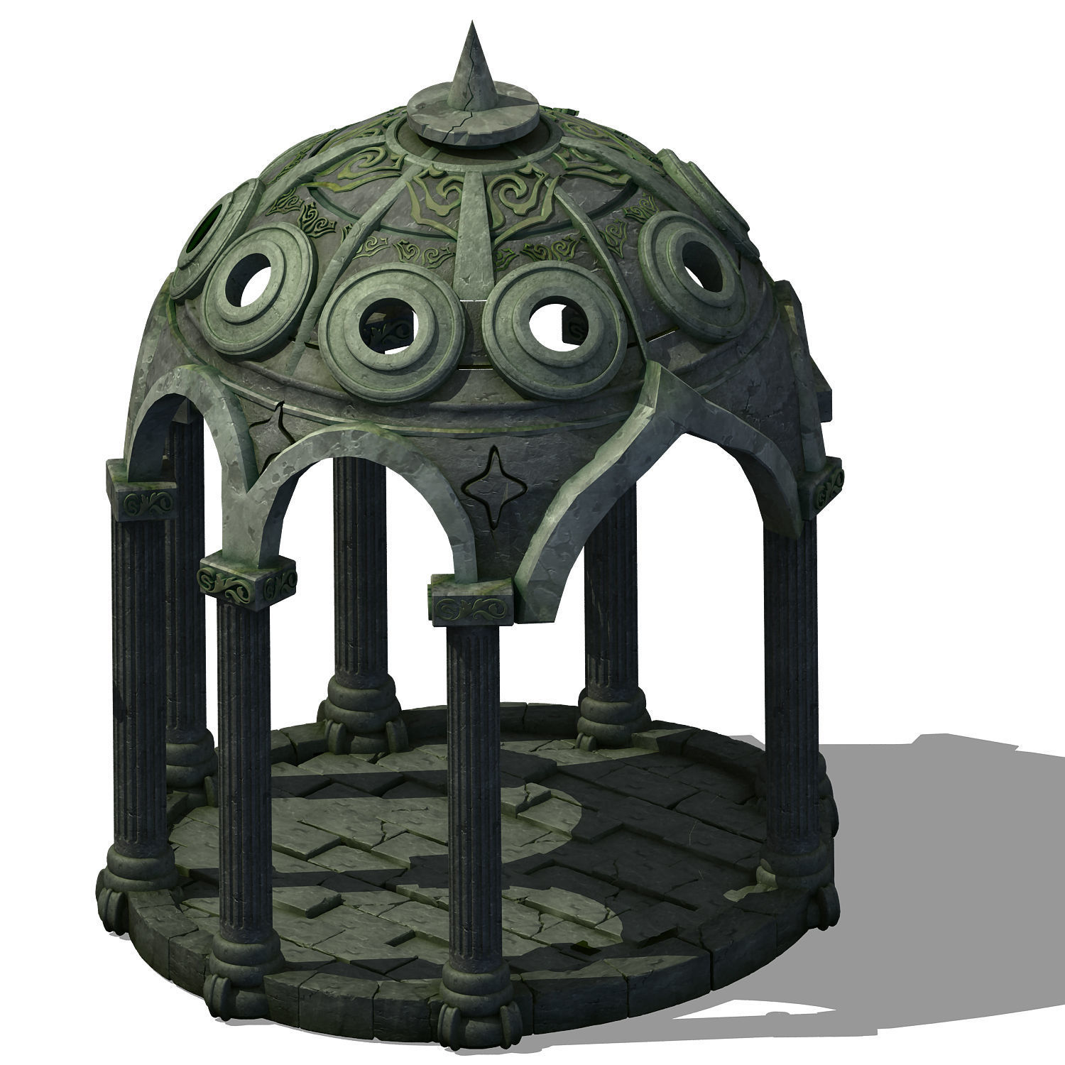 Fairy town - pavilion 3D model_1