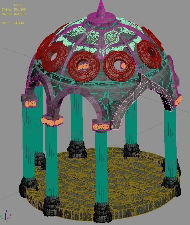 Fairy town - pavilion 3D model_3