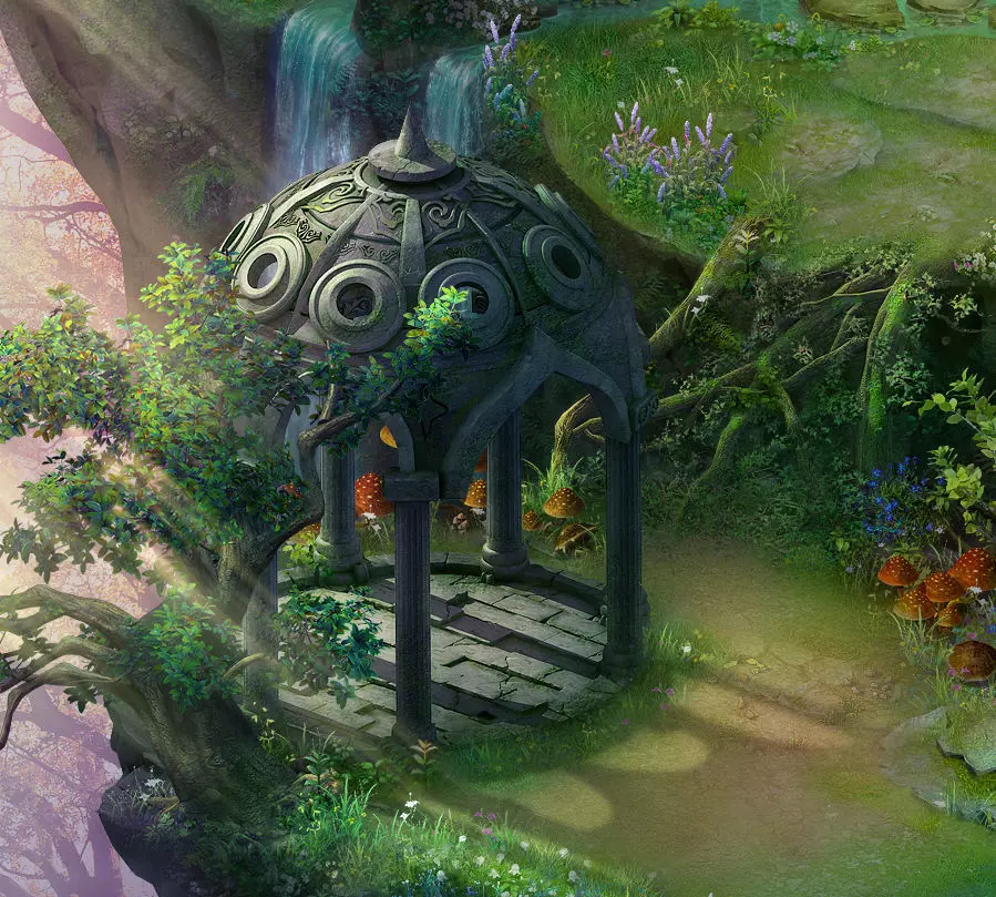 Fairy town - pavilion 3D model_0