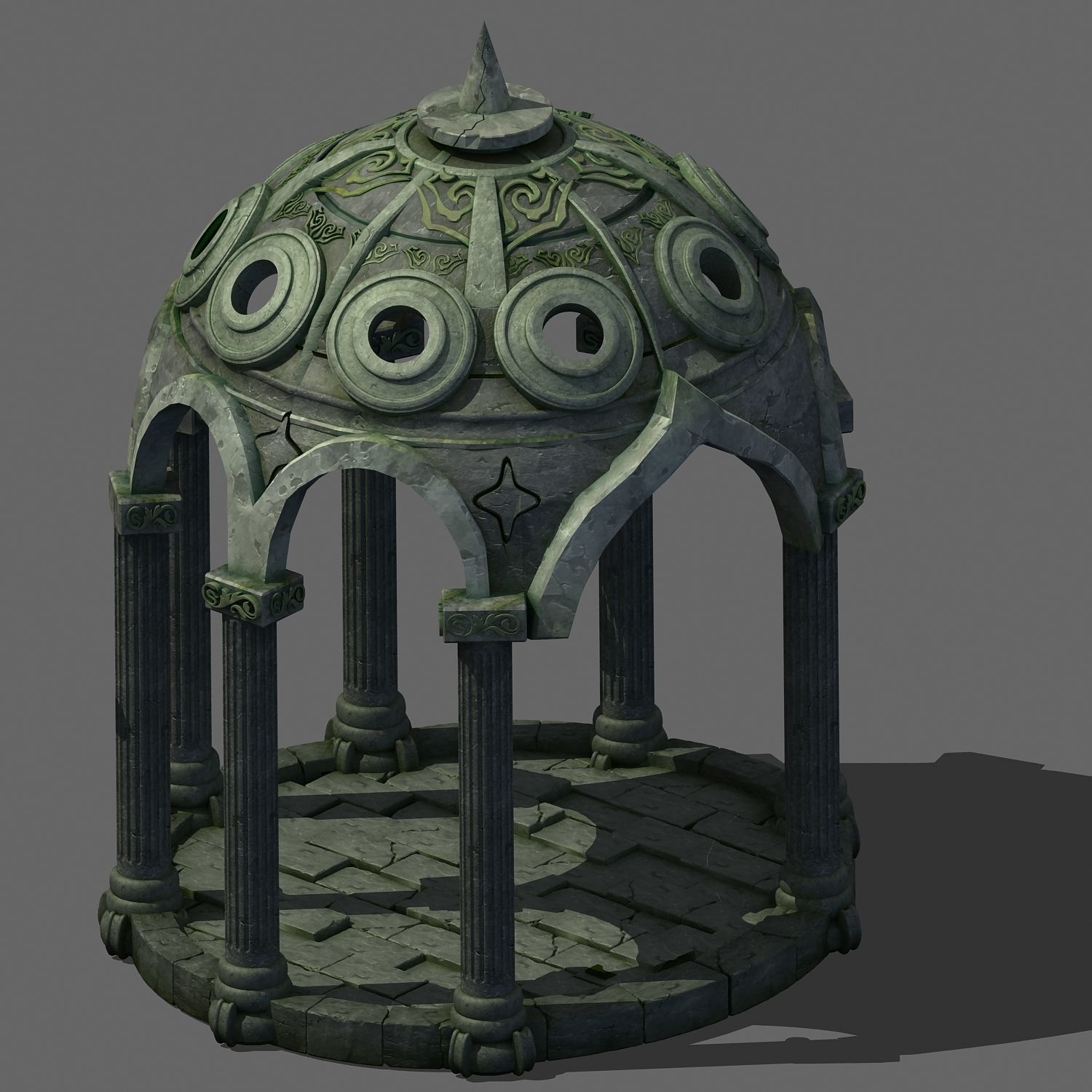 Fairy town - pavilion 3D model_4