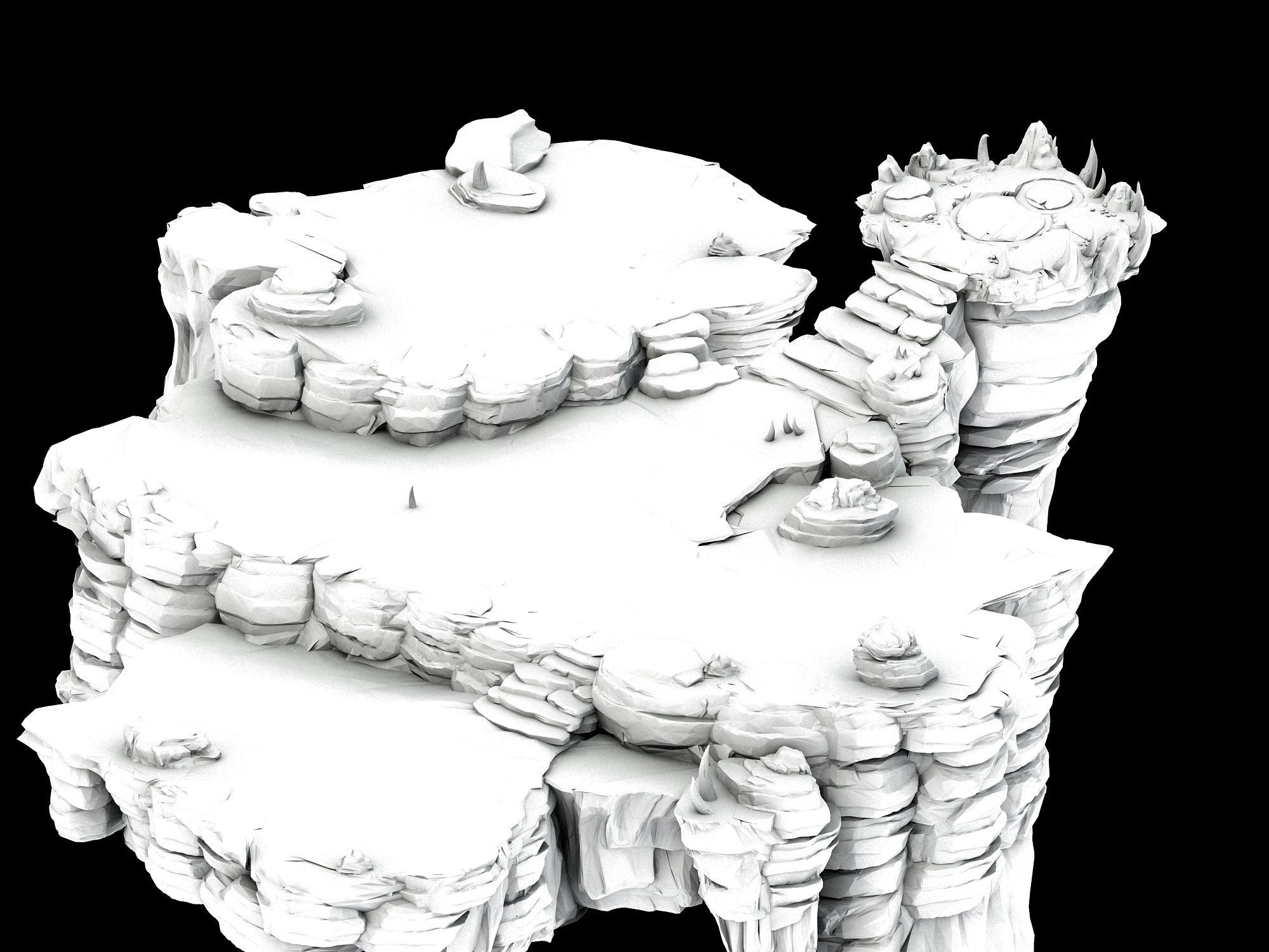 Forgotten tribe - terrain 3D model_3