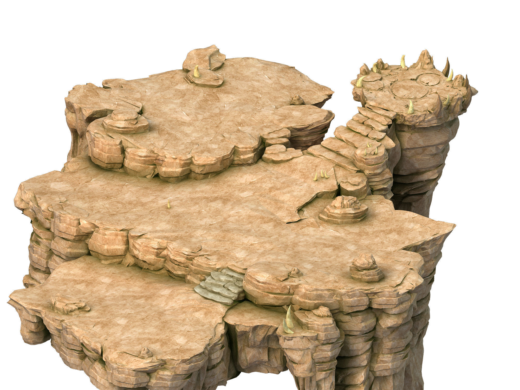 Forgotten tribe - terrain 3D model_1