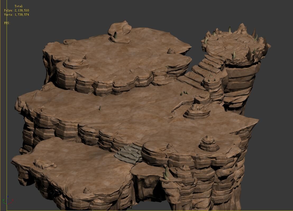 Forgotten tribe - terrain 3D model_5