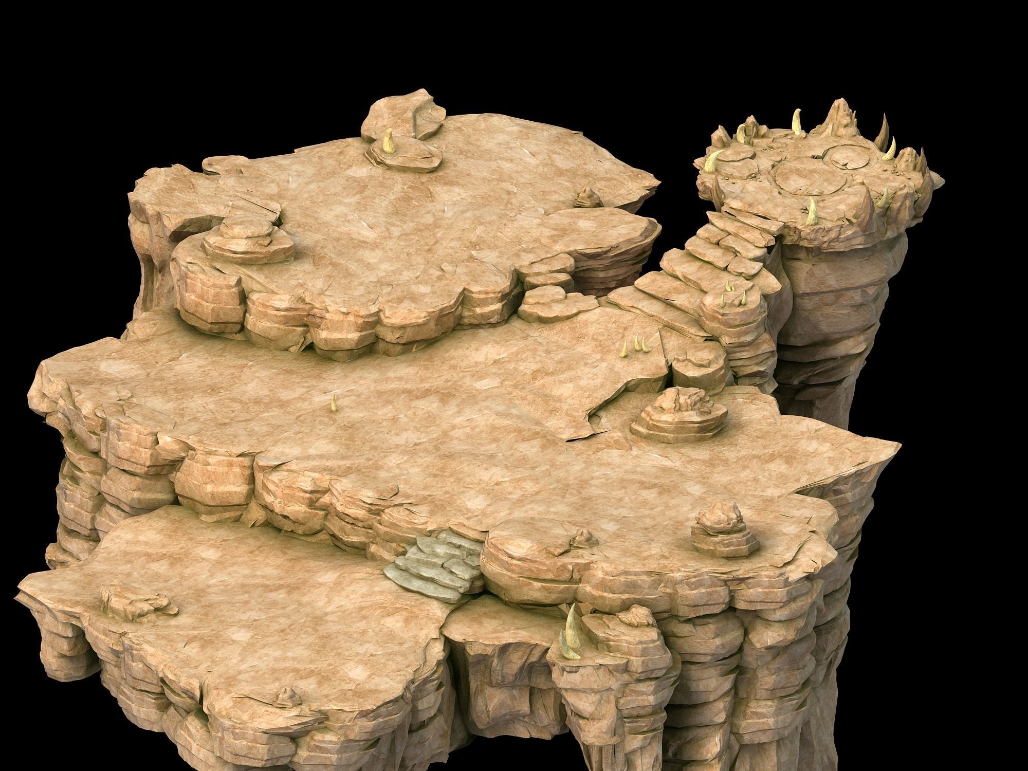 Forgotten tribe - terrain 3D model_2