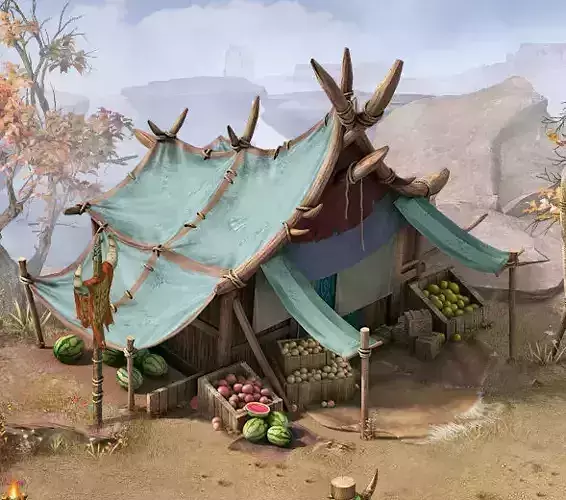 Forgotten land - fruit stand