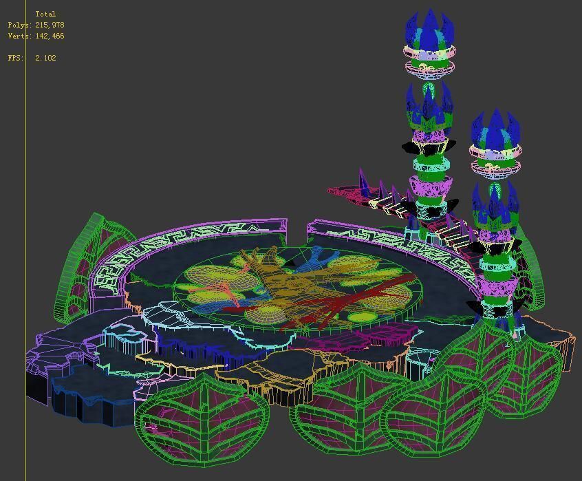 Dark jungle 3D model_3