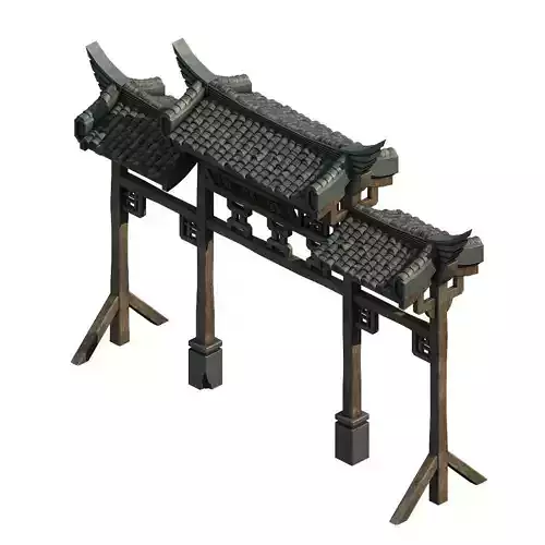 Fishing town gate - arch