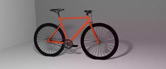 Cycle bicycle with orange frame