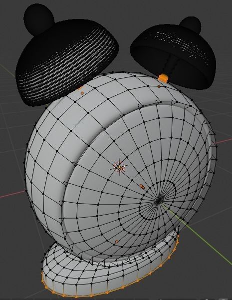 Cartoon Alarm Clock Free 3D model_4