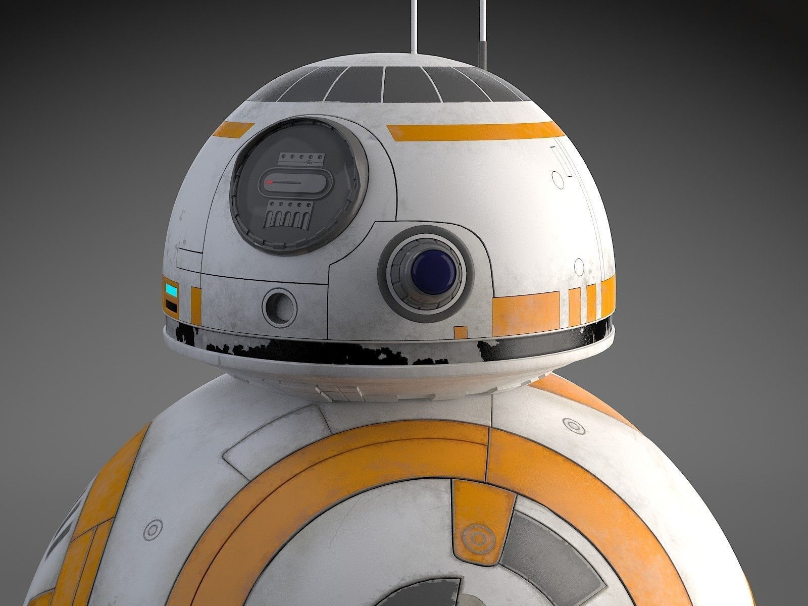 Star Wars Tech Droid bb8 3D model_3