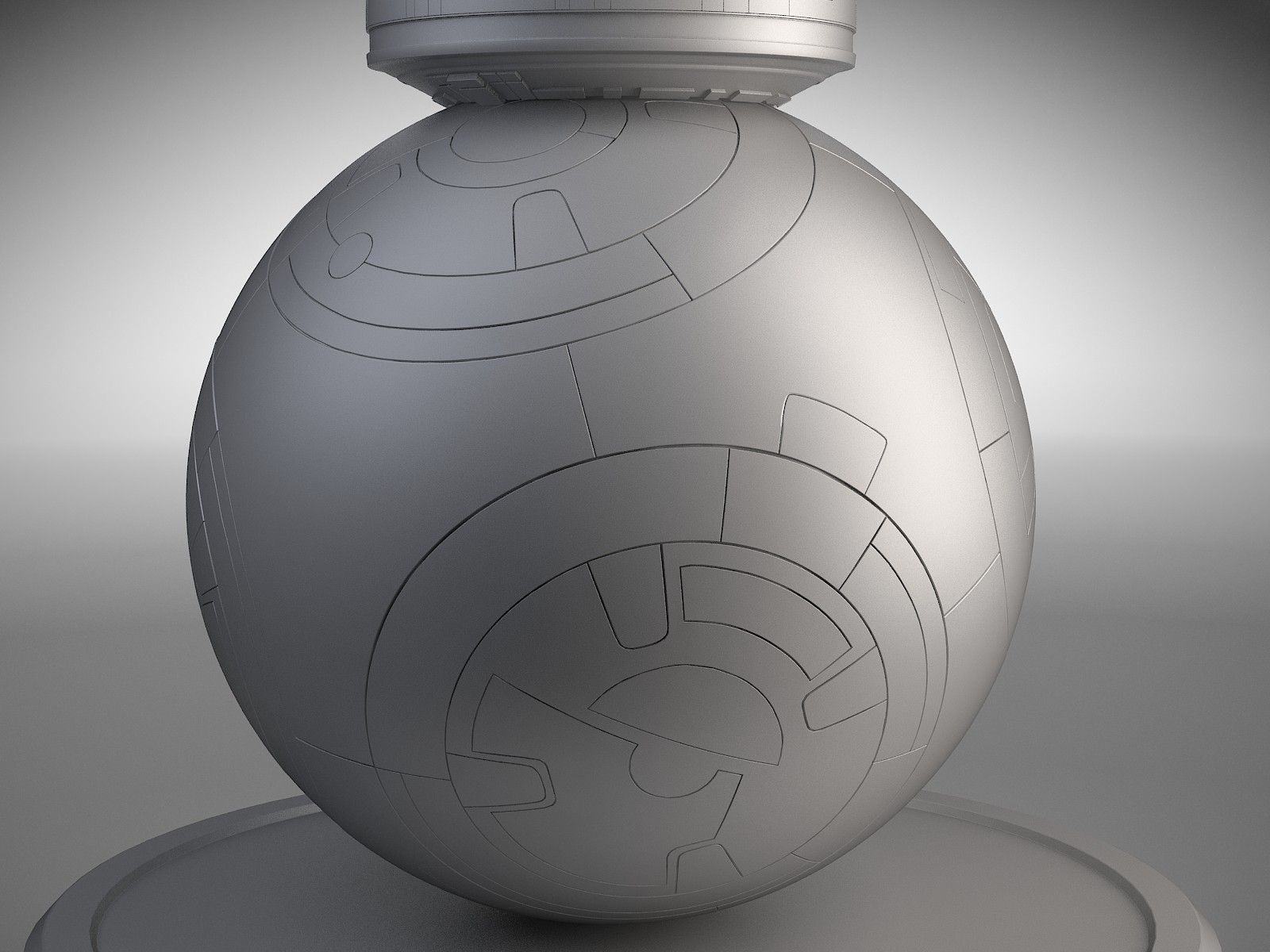 Star Wars Tech Droid bb8 3D model_10