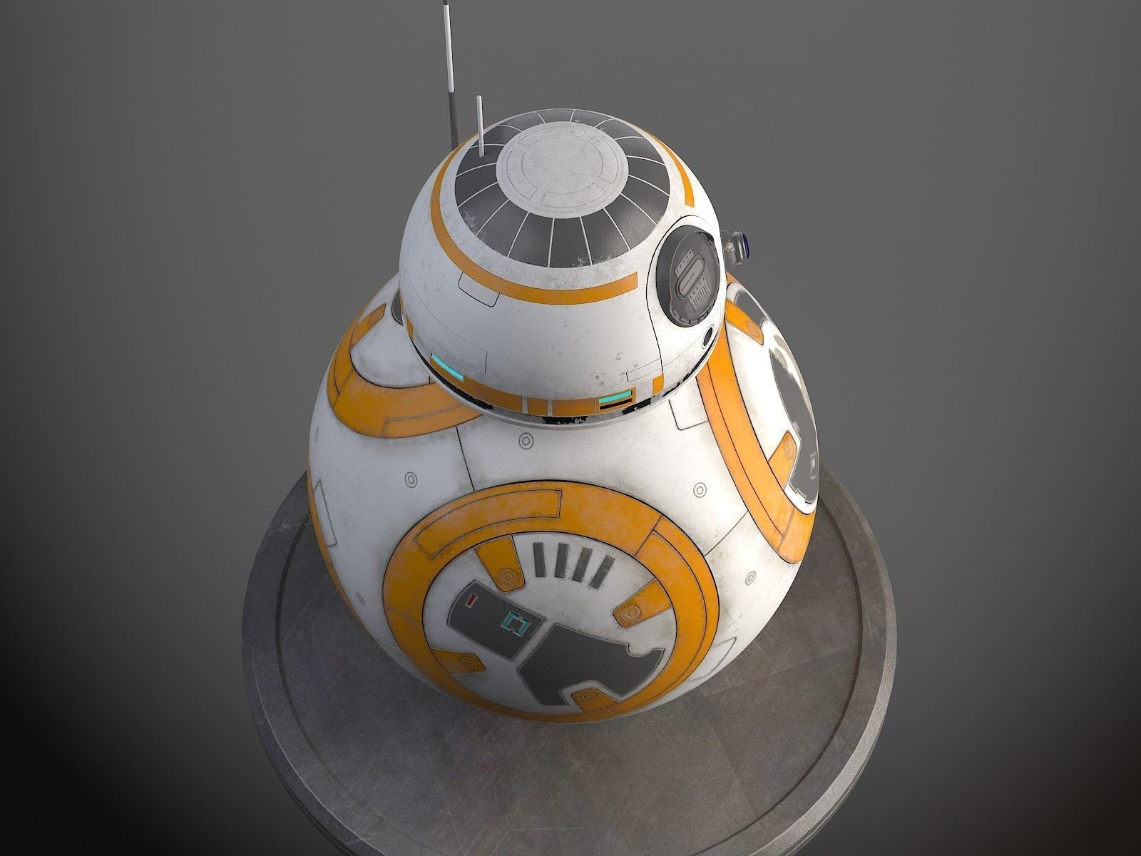 Star Wars Tech Droid bb8 3D model_7