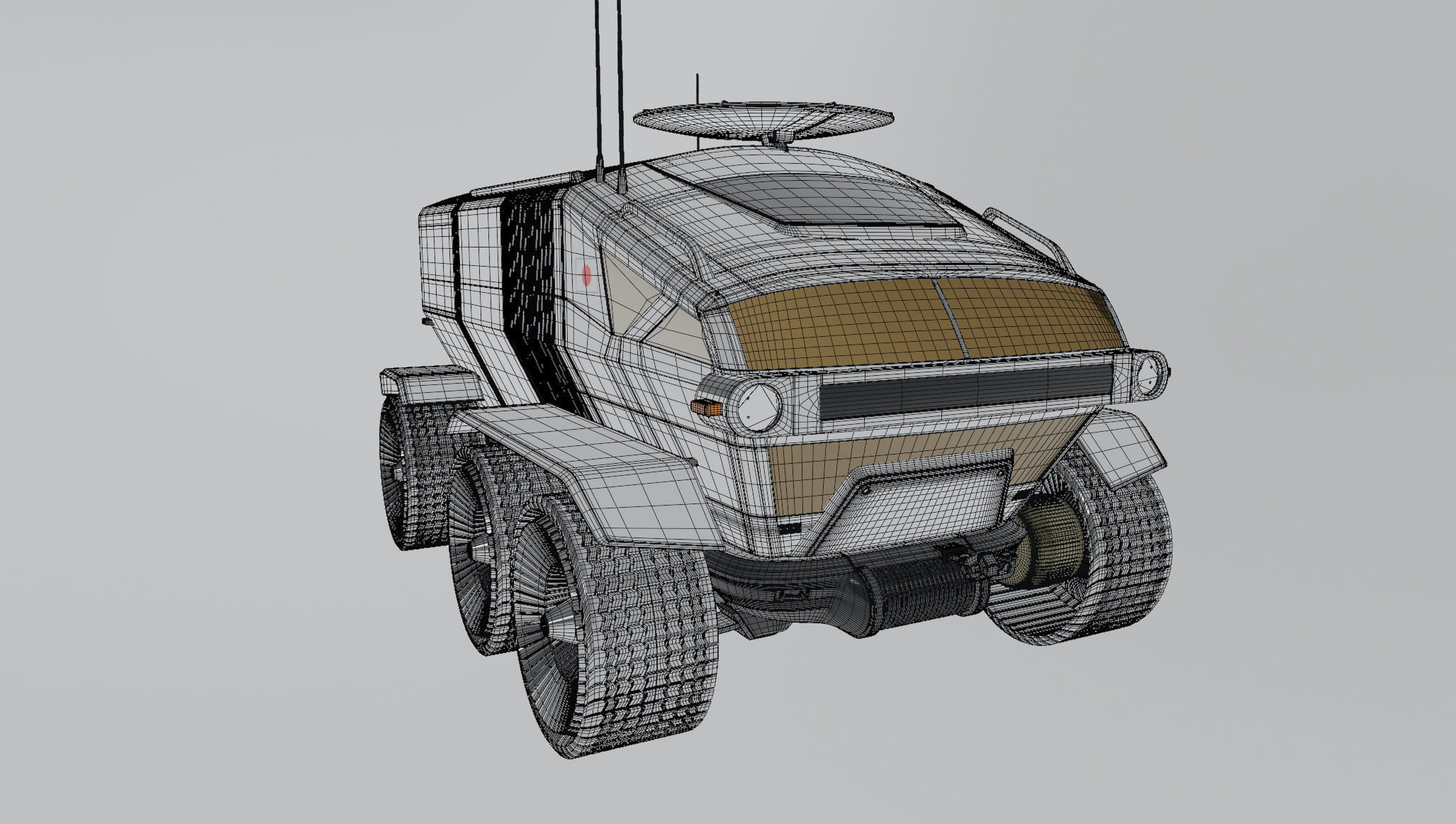 Toyota Lunar Cruiser Jaxa Moon Rover 3D model_10