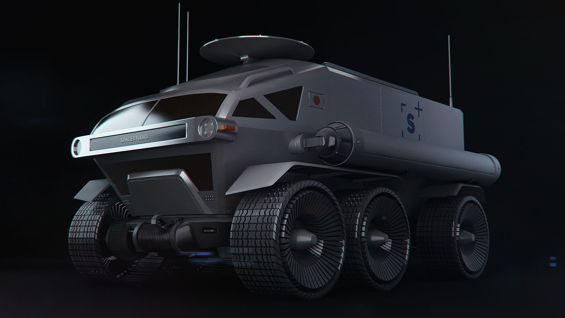Toyota Lunar Cruiser Jaxa Moon Rover 3D model_9