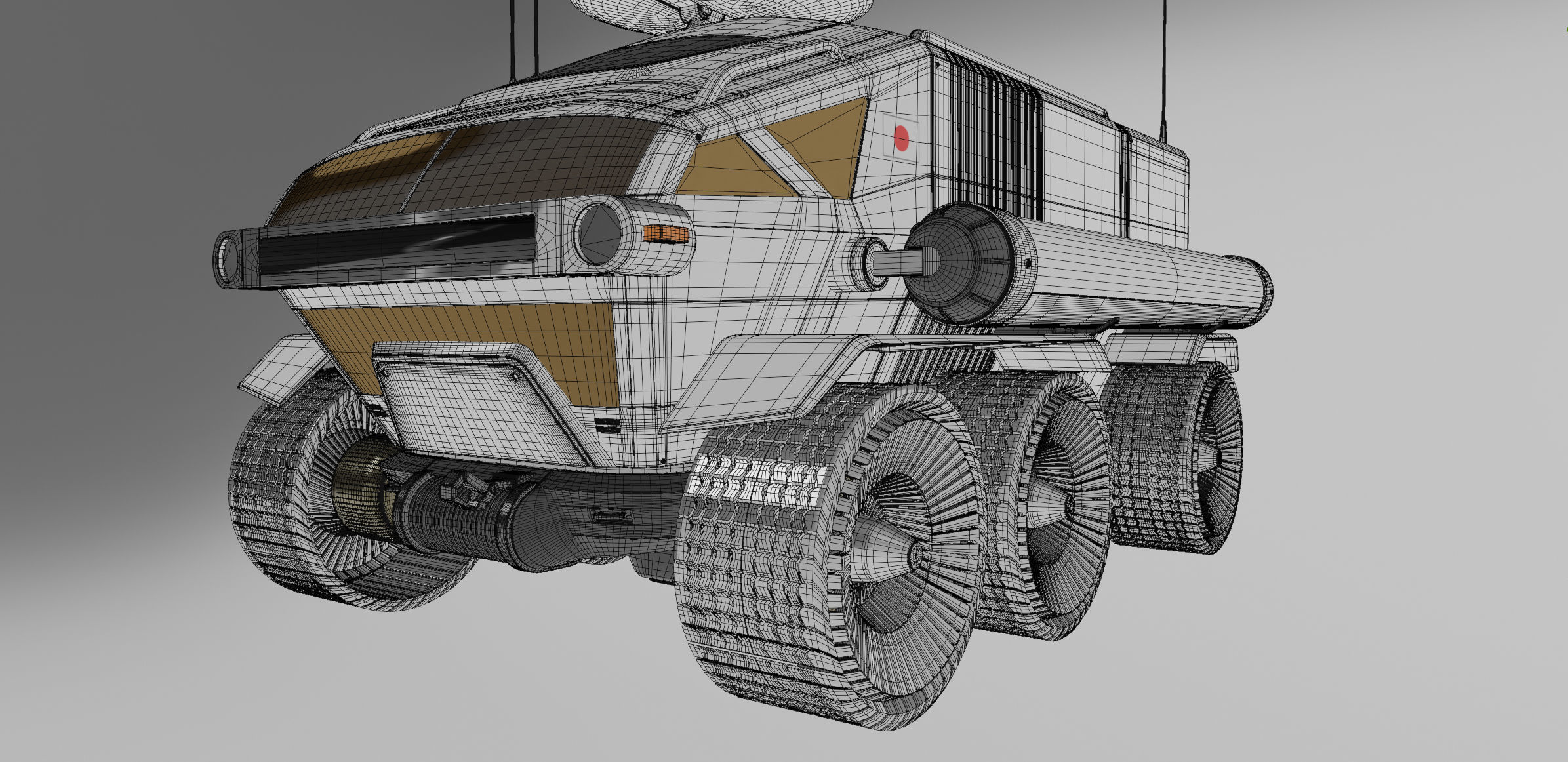 Toyota Lunar Cruiser Jaxa Moon Rover 3D model_15