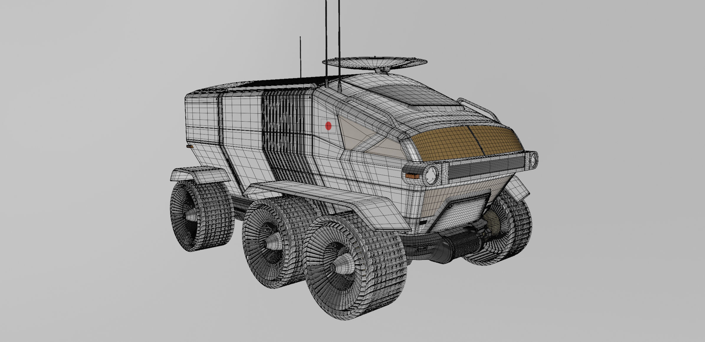 Toyota Lunar Cruiser Jaxa Moon Rover 3D model_23
