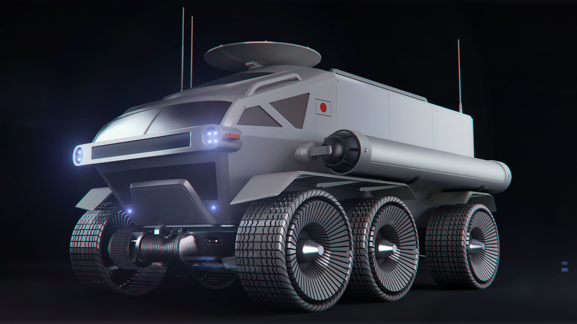 Toyota Lunar Cruiser Jaxa Moon Rover 3D model_6