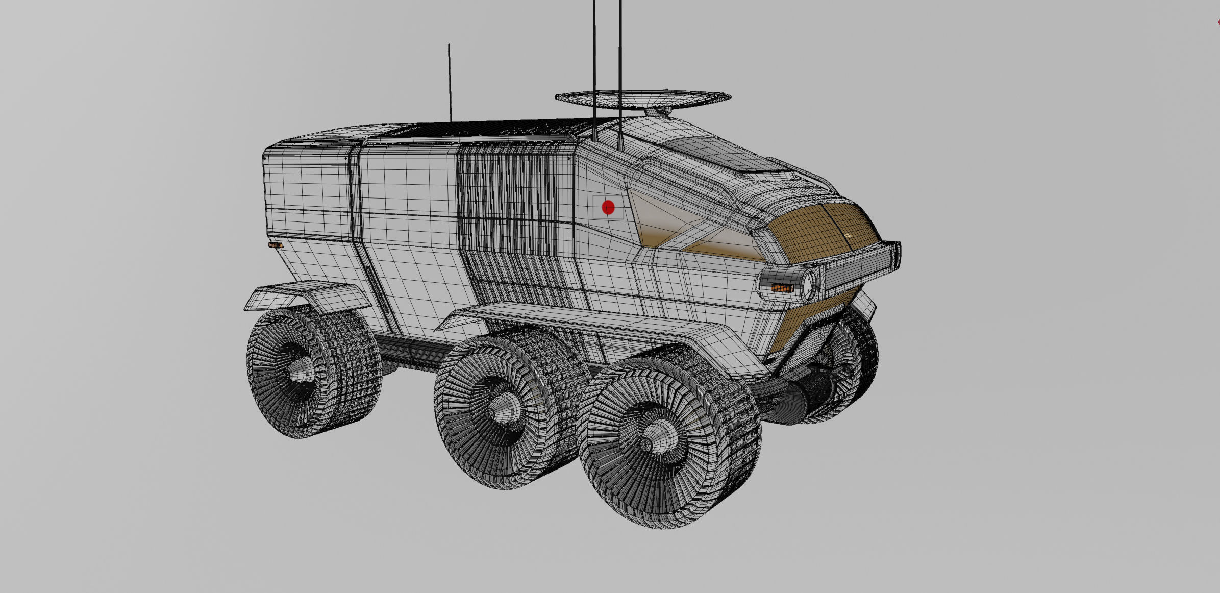 Toyota Lunar Cruiser Jaxa Moon Rover 3D model_11