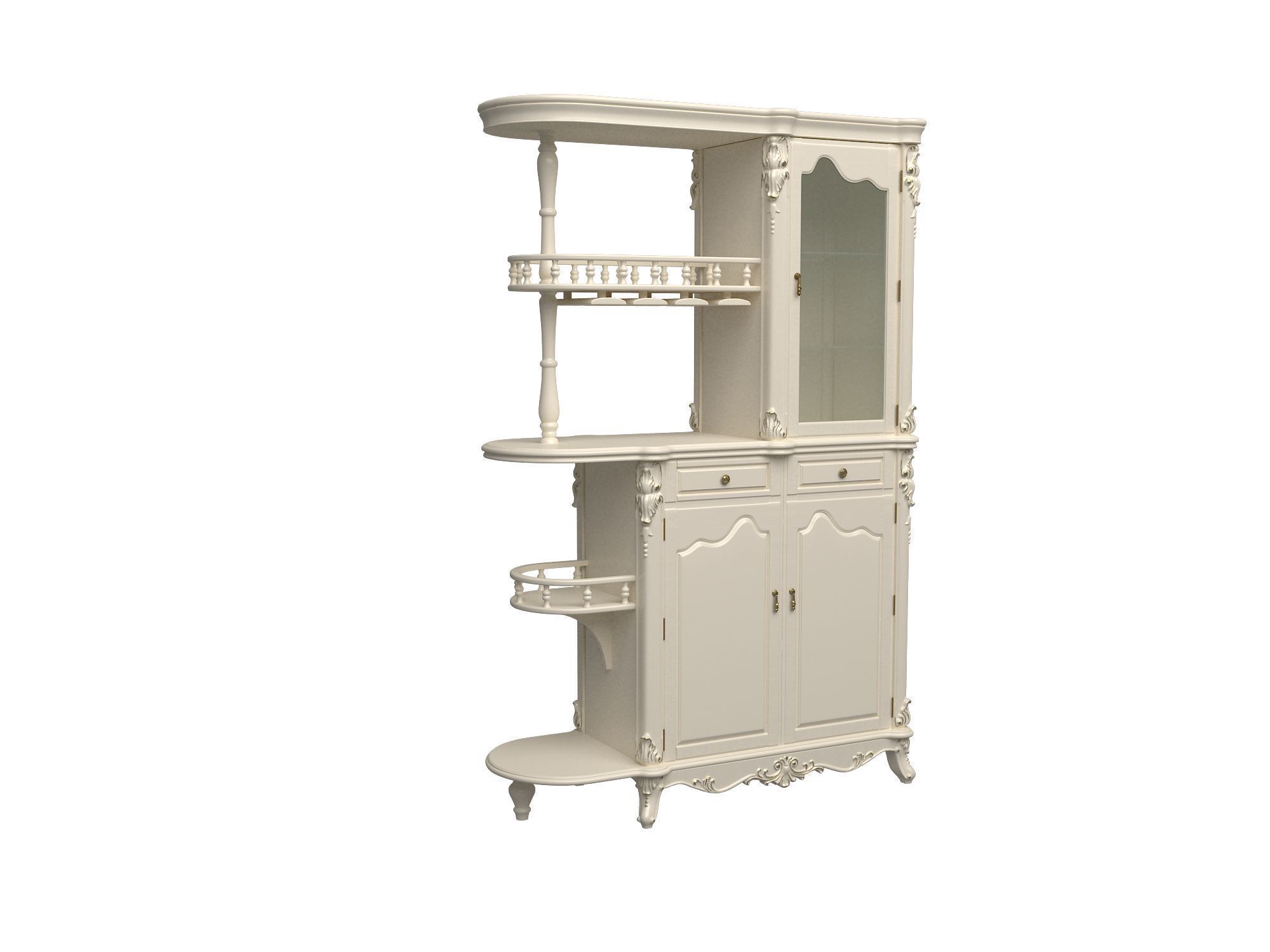 Europeanstyle furniture set 3D model CGTrader