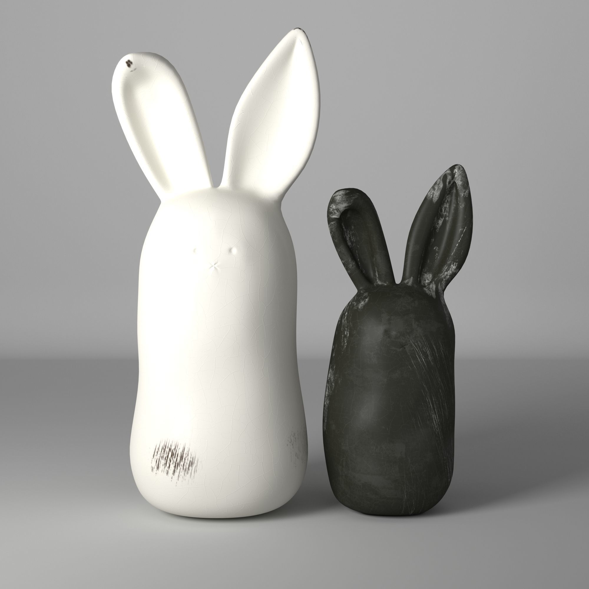 Blaney Rabbit Figurine Animal 3D model_6