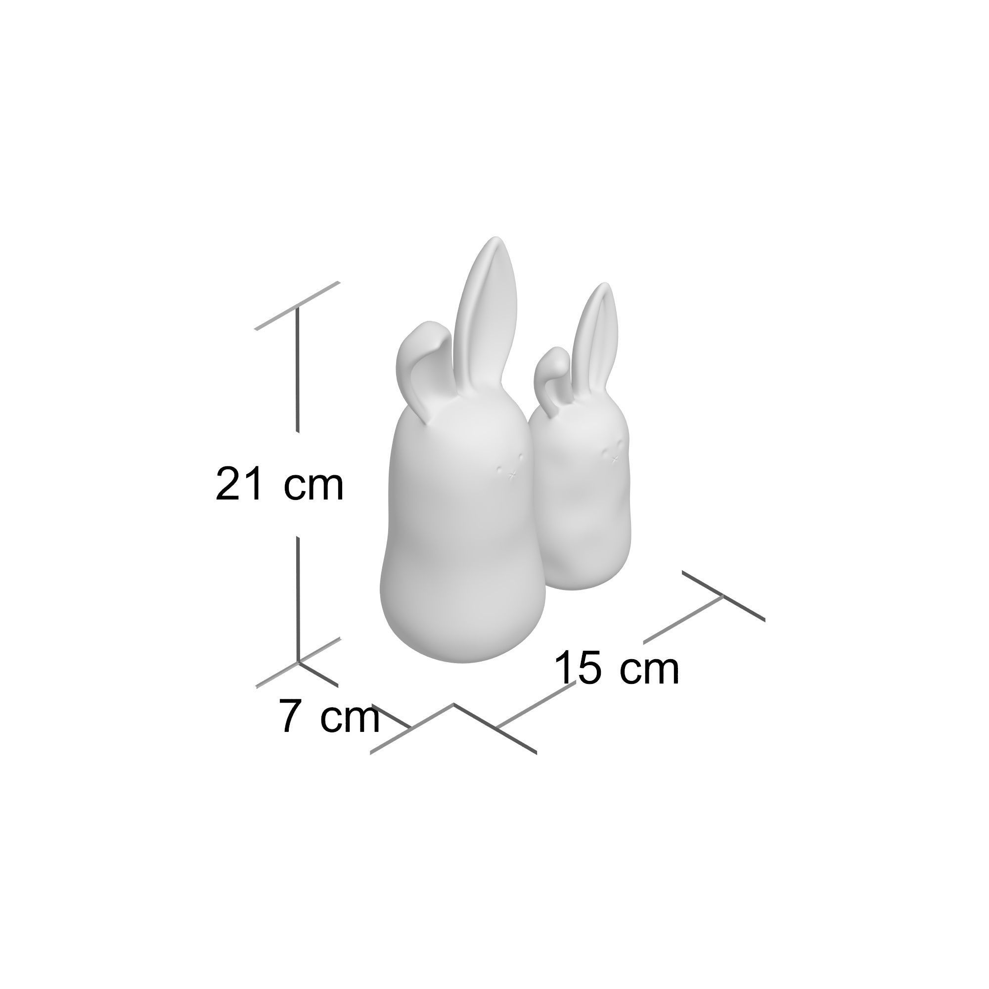 Blaney Rabbit Figurine Animal 3D model_1