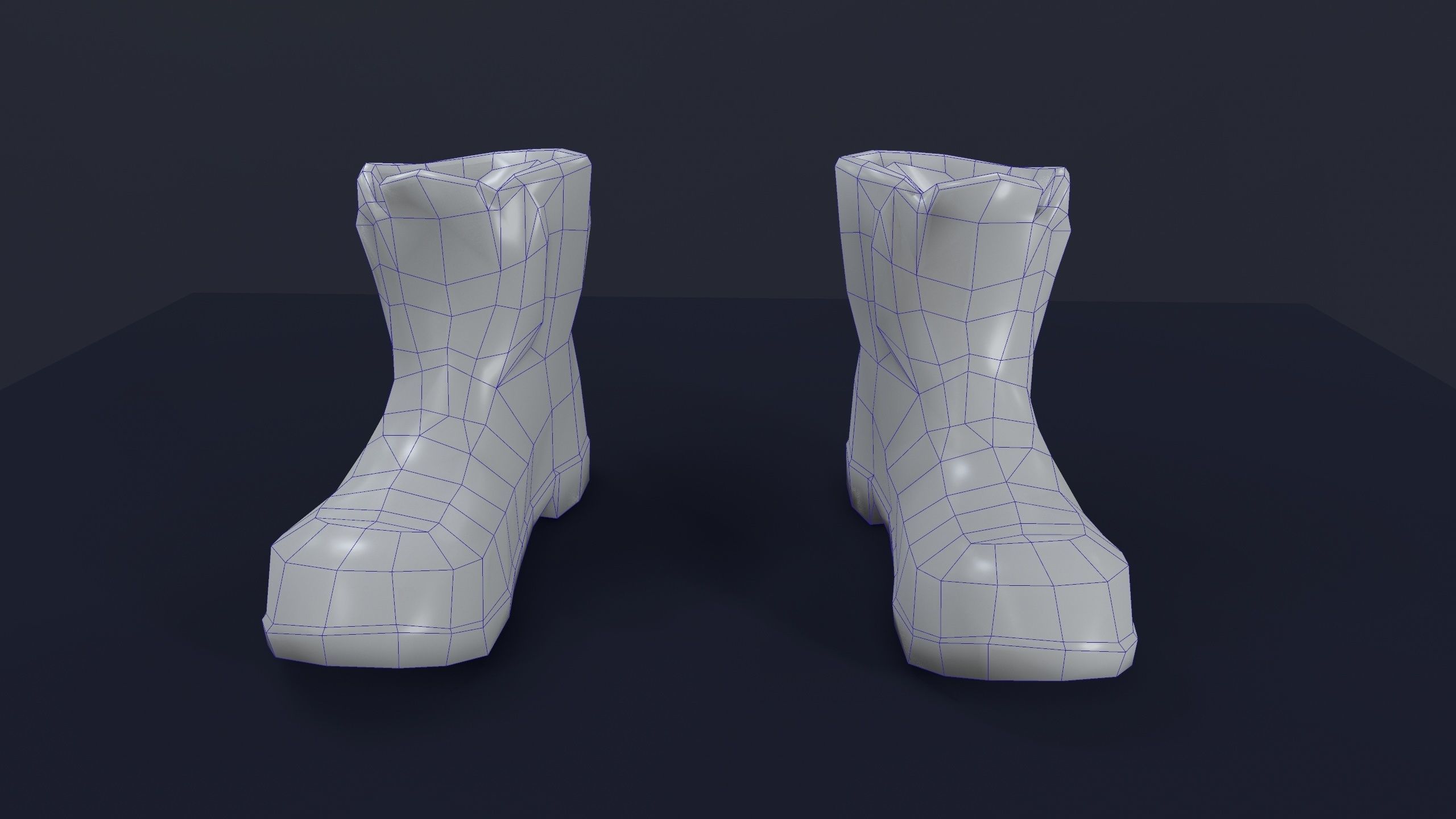 Dirty shoes Free low-poly 3D model_9