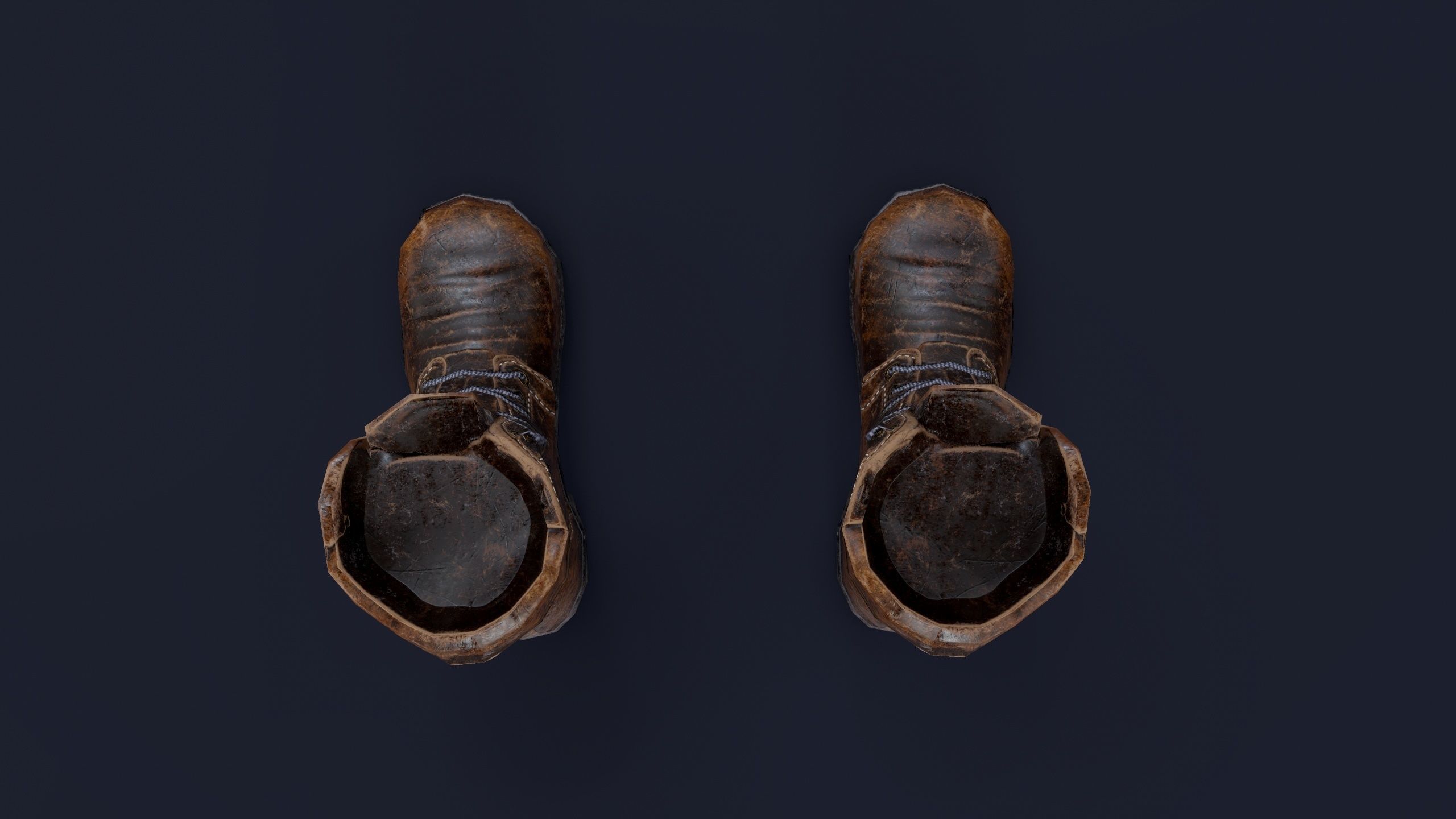 Dirty shoes Free low-poly 3D model_6