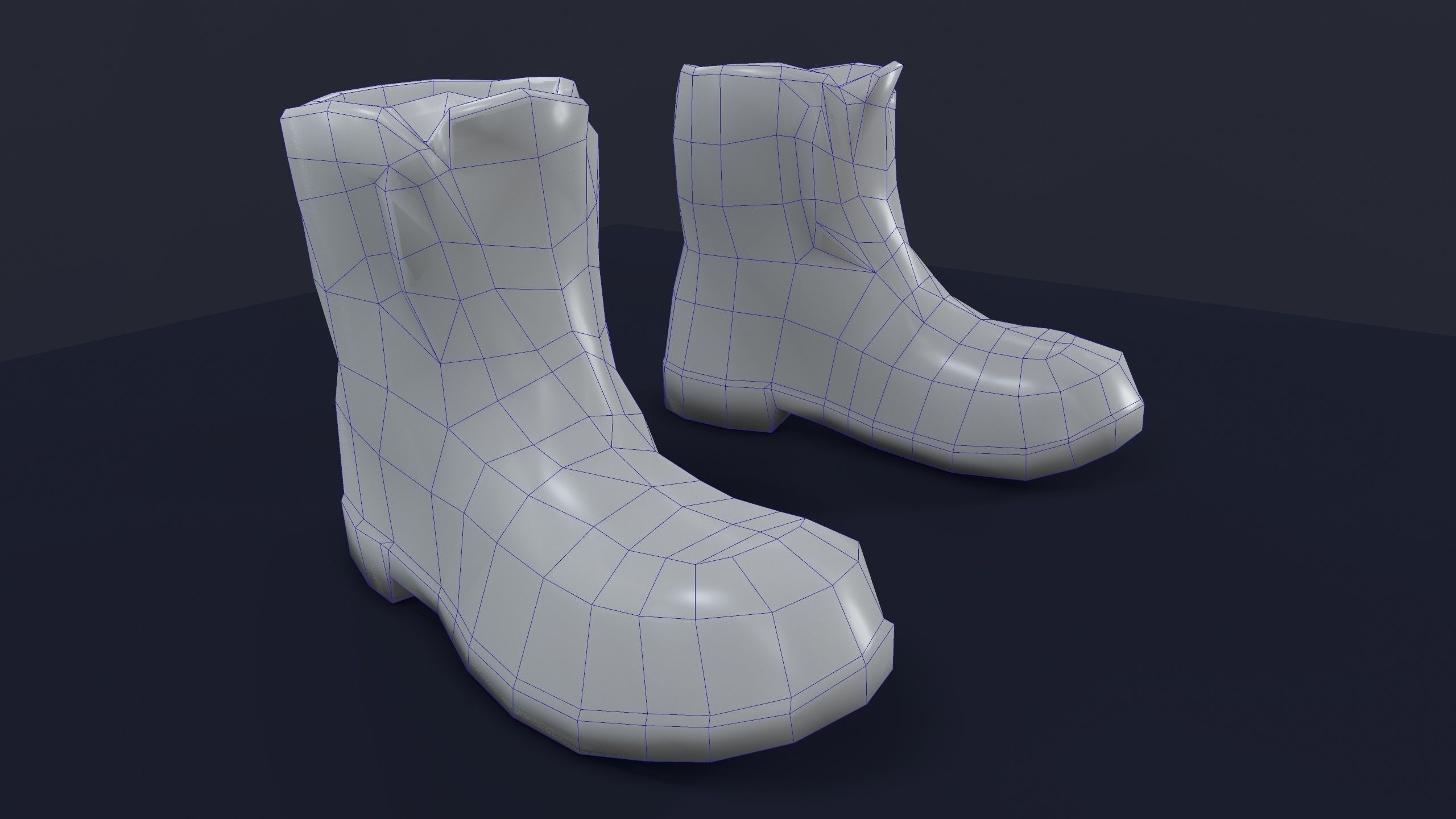 Dirty shoes Free low-poly 3D model_10