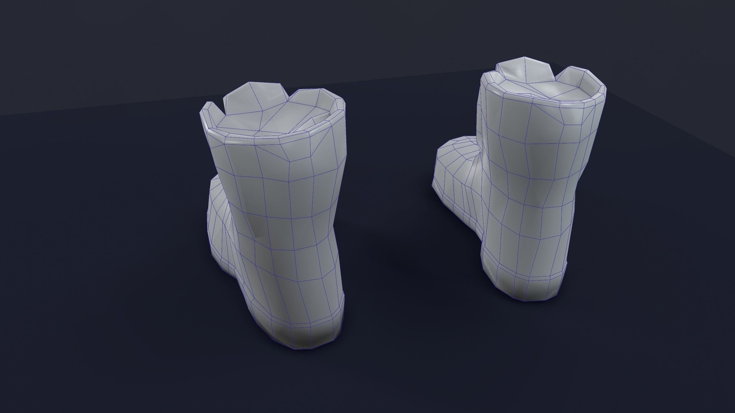 Dirty shoes Free low-poly 3D model_11