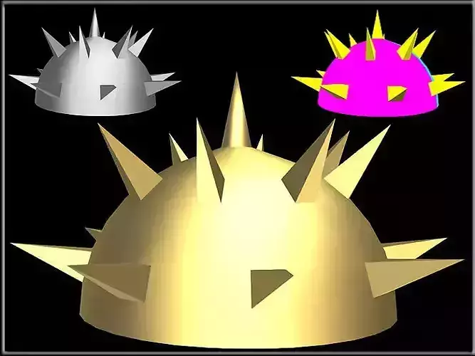 Spike Ball - Half Low-poly 3D model