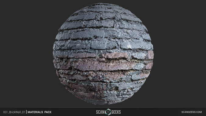 Brick Wall Material - Photogrammetry PhotoScan Texture