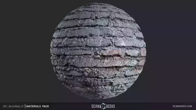 Brick Wall Material - Photogrammetry PhotoScan