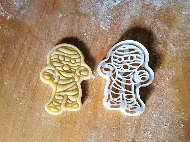 Mummy cookie cutter 3D print model
