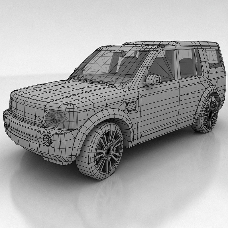 Land Rover Discovery 4 Low-poly 3D model_10