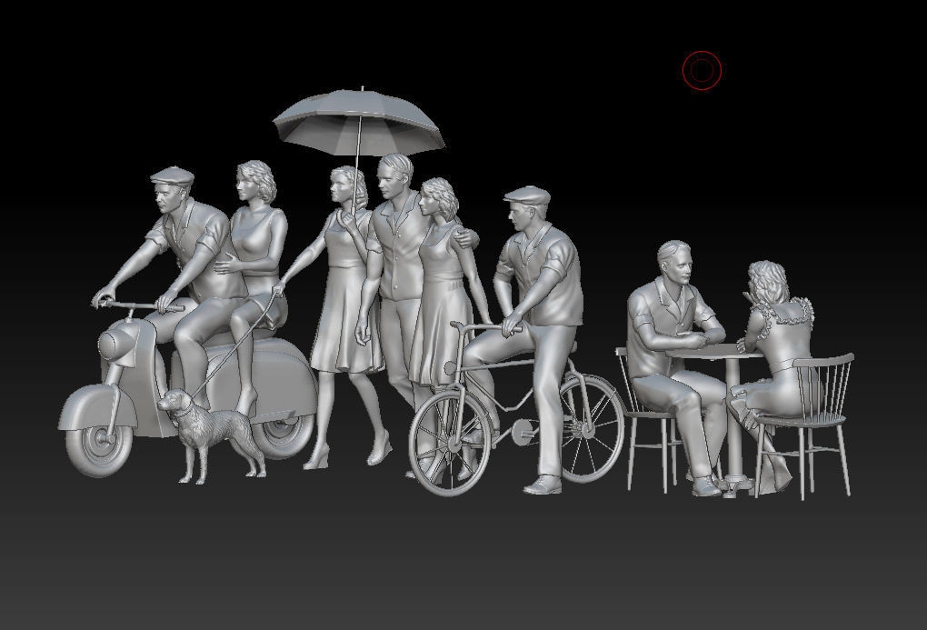 man and woman 3D print model_5