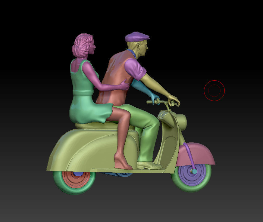 man and woman 3D print model_6