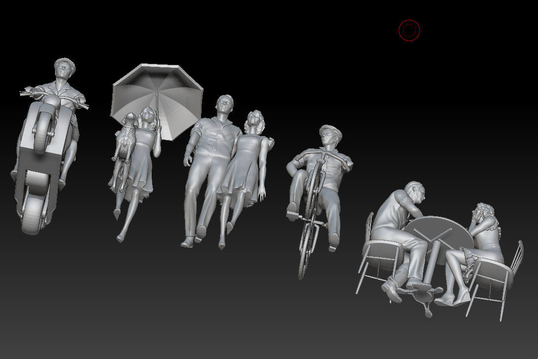 man and woman 3D print model_4