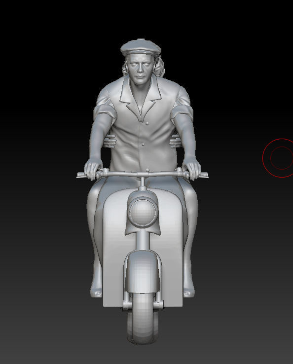 man and woman 3D print model_28