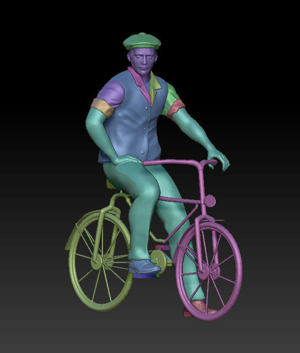 man and woman 3D print model_13