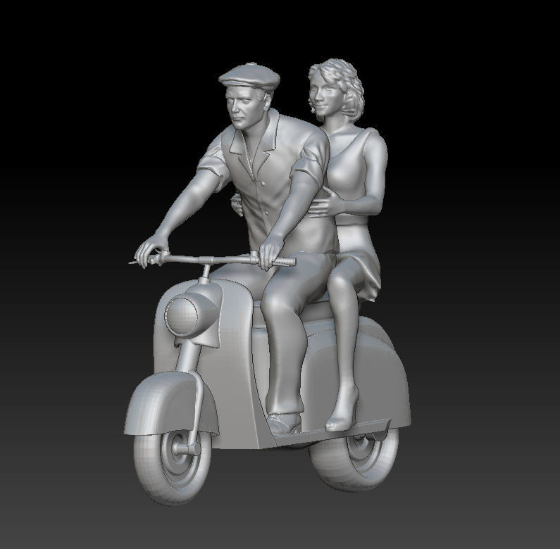 man and woman 3D print model_17