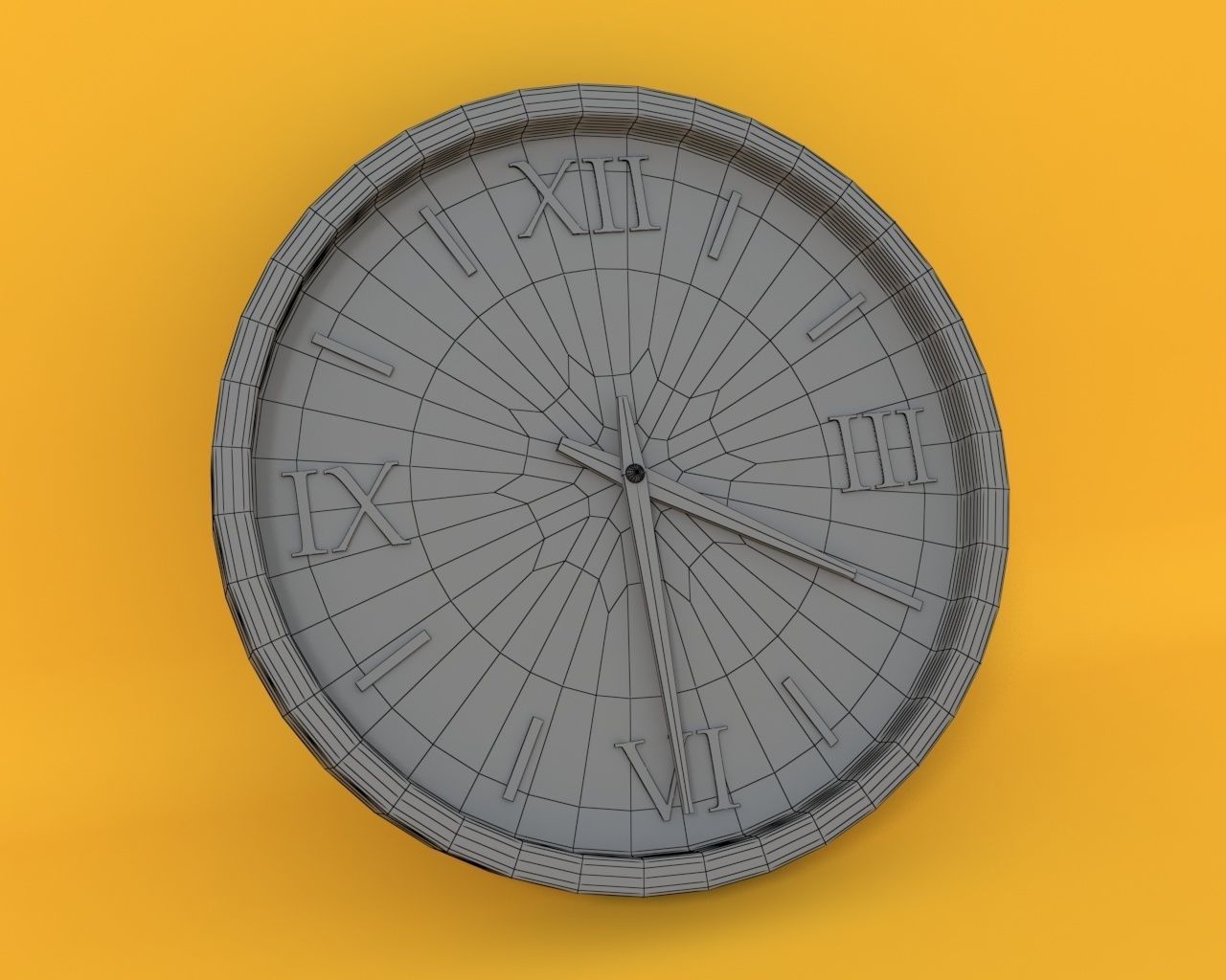 Wall Clock Free 3D model_1