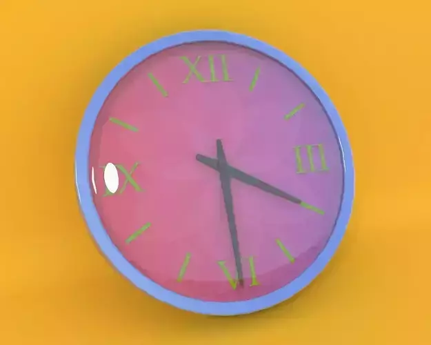 Wall Clock Free 3D model